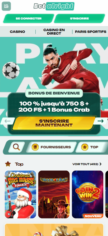 Capture d'écran de la version mobile 1