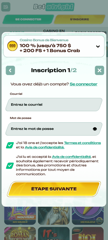 Capture d'écran de la version mobile 4