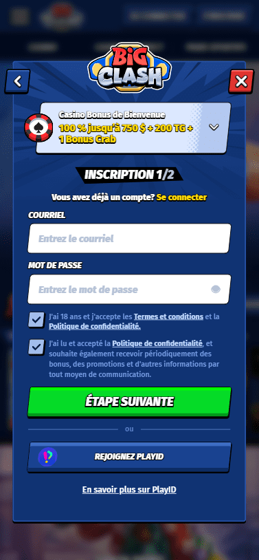 Capture d'écran de la version mobile 3