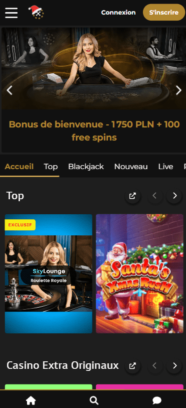 Capture d'écran de la version mobile 1