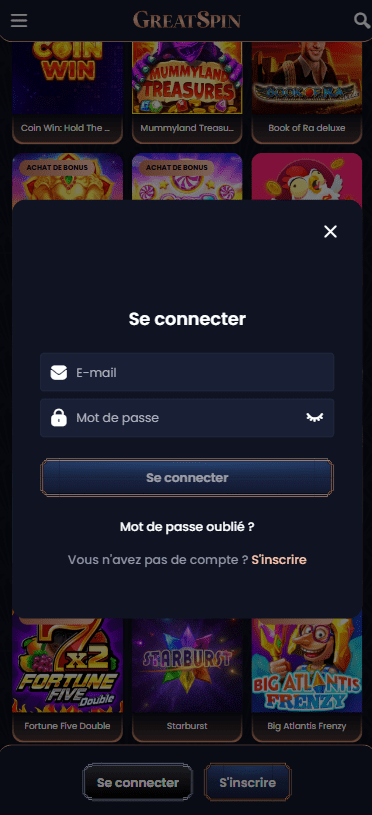 Capture d'écran de la version mobile 4