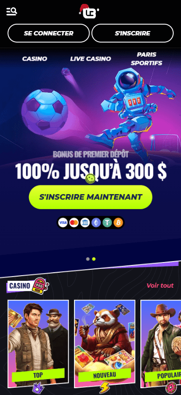Capture d'écran de la version mobile 1