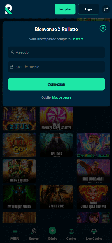 Capture d'écran de la version mobile 3