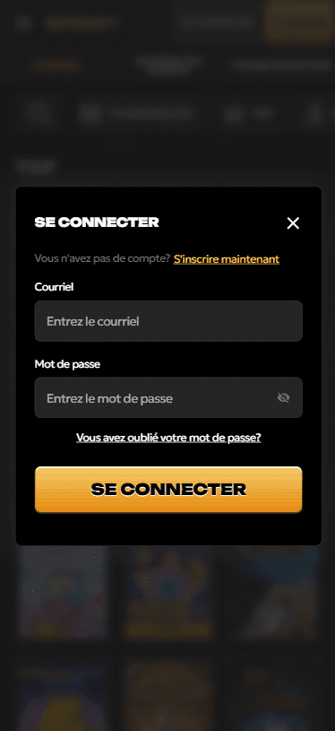 Capture d'écran de la version mobile 3